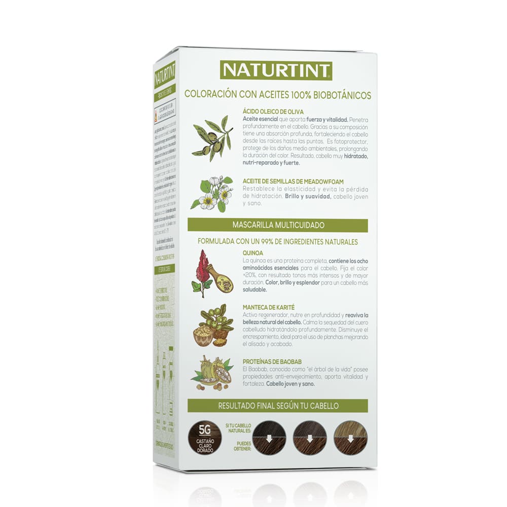 5G - Castaño Claro Dorado - Naturtint Venezuela